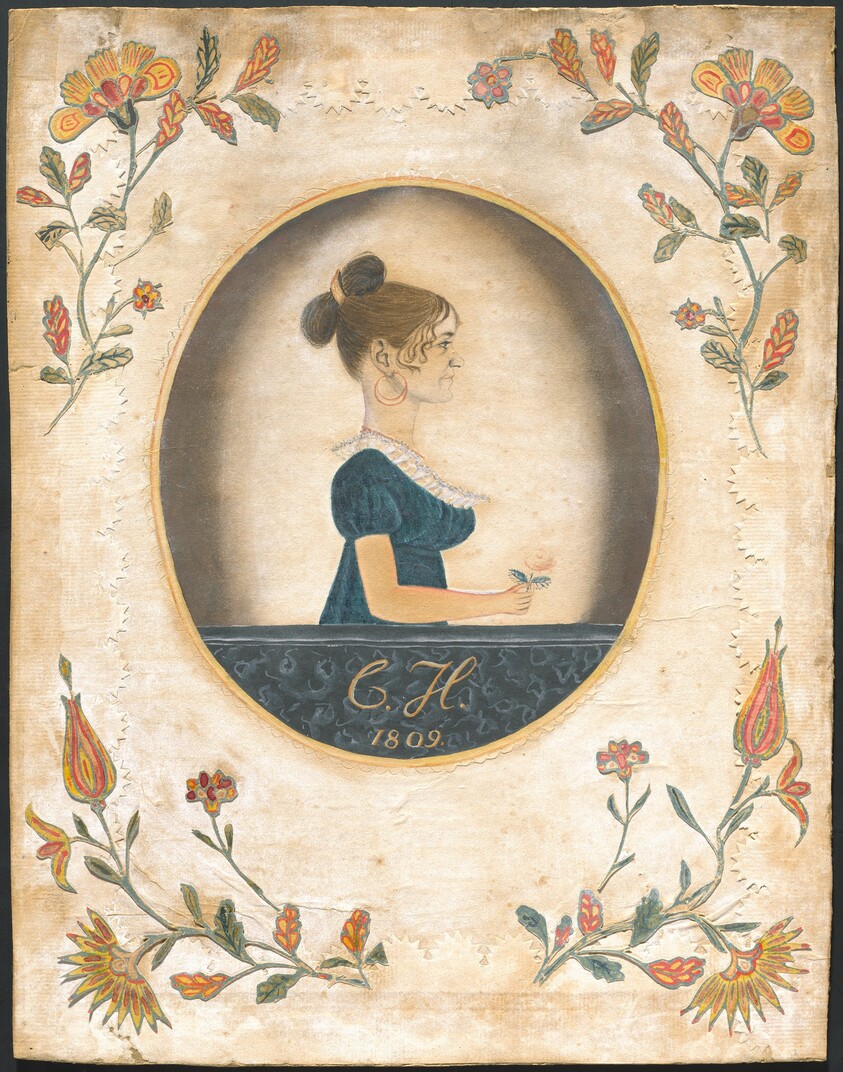 Woman Holding a Rose