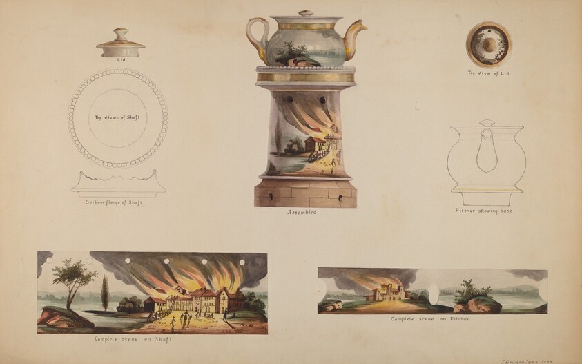 Spirit Lamp with Teapot