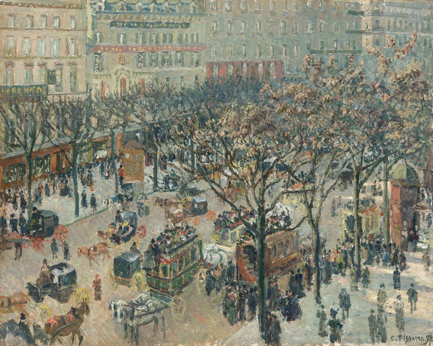 Boulevard des Italiens, Morning, Sunlight