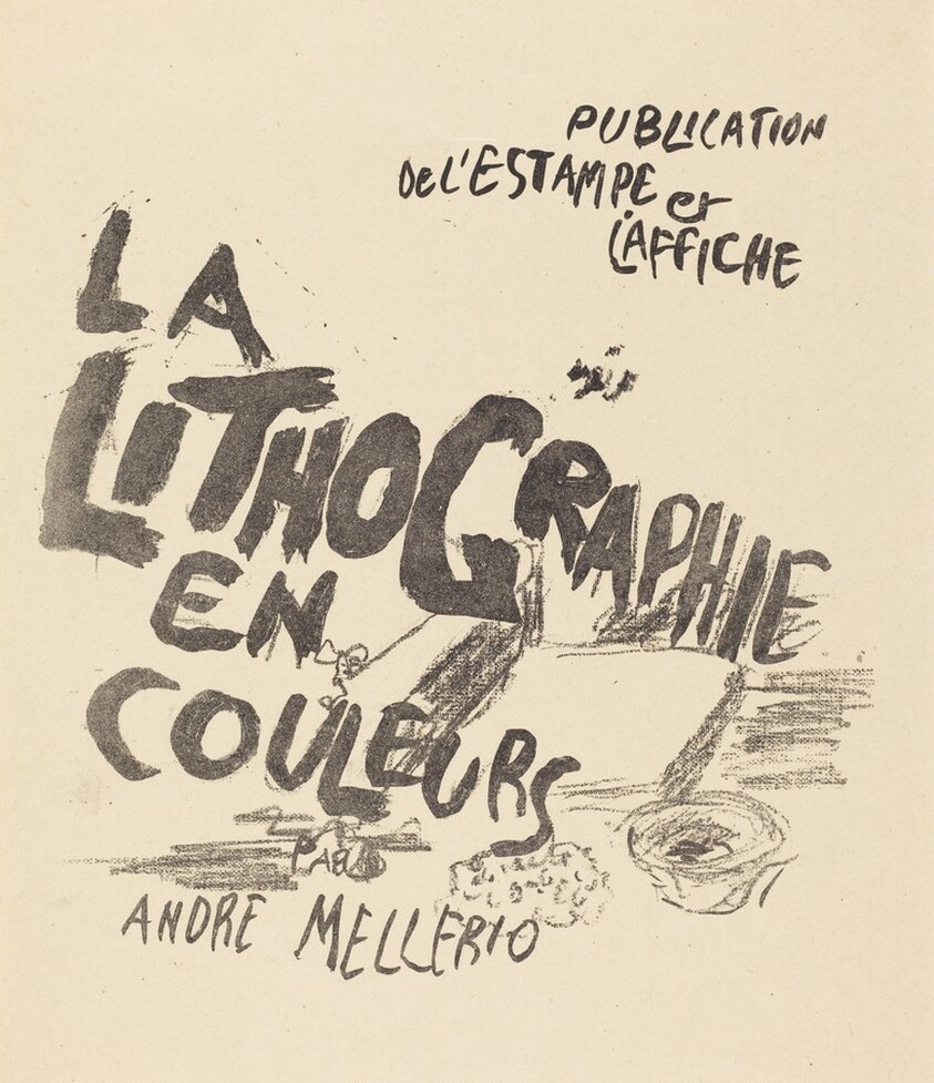 Cover for André Mellerio's "La Lithographie en Couleurs"
