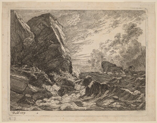 Norwegian Coast During a Storm