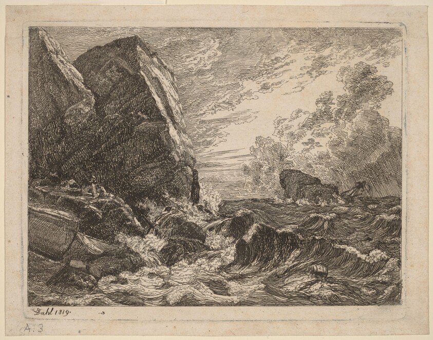 Norwegian Coast During a Storm