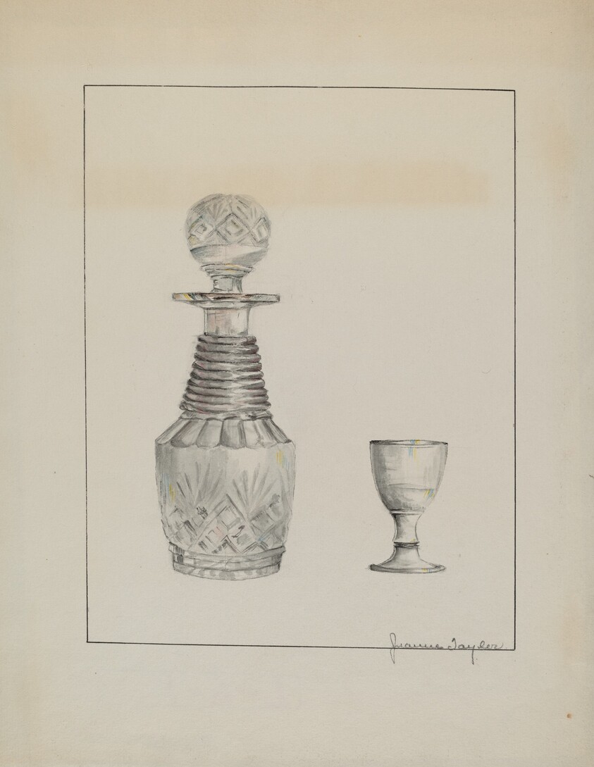 Decanter and Glass