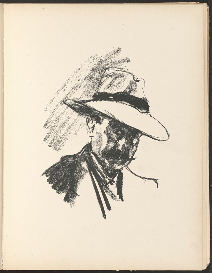 Selbstbildnis (Self-Portrait) from Deutsche Graphiker der Gegenwart (German Printmakers of Our Time)