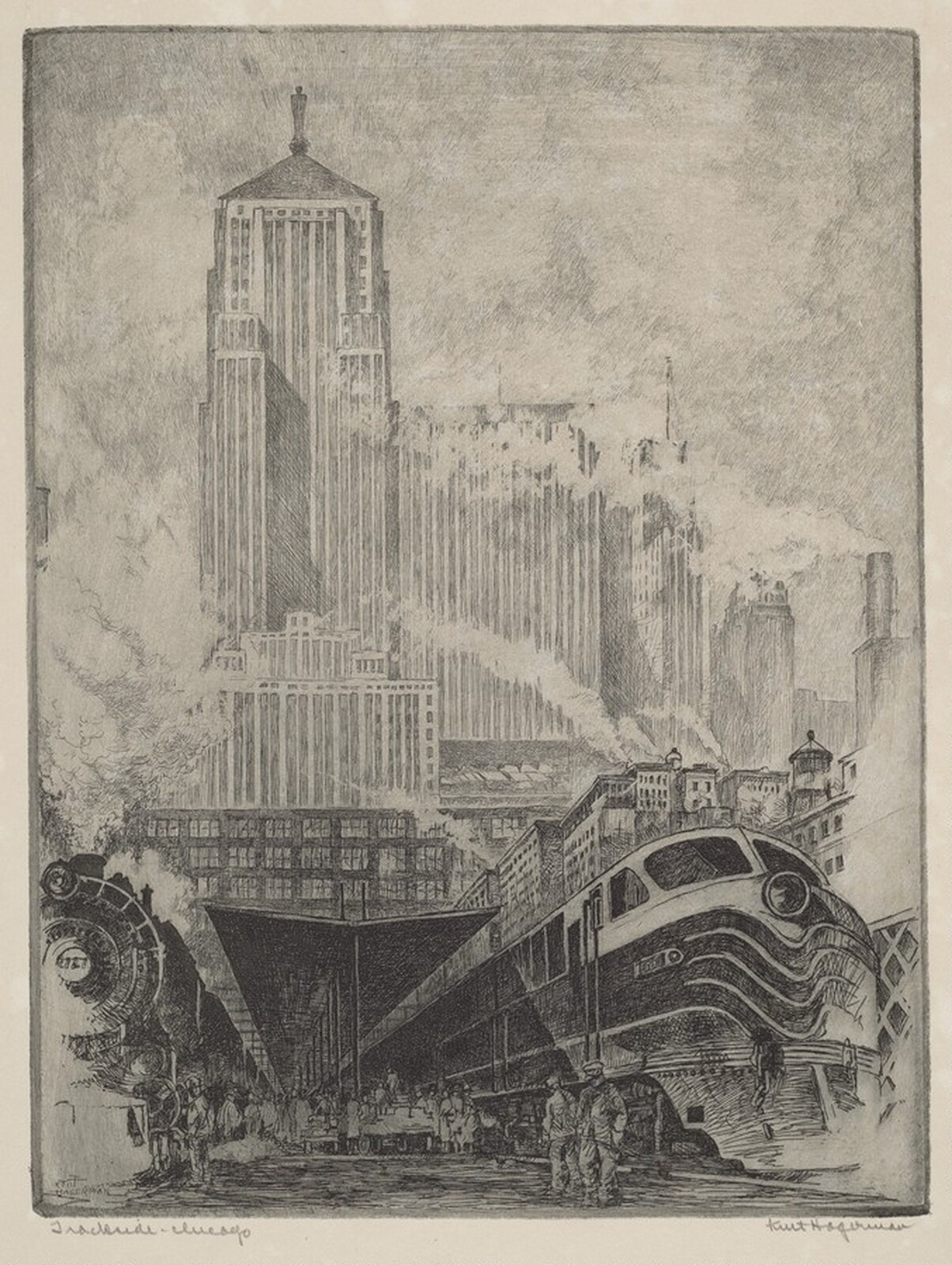 Trackside - Chicago, Kent Hagerman, 1947