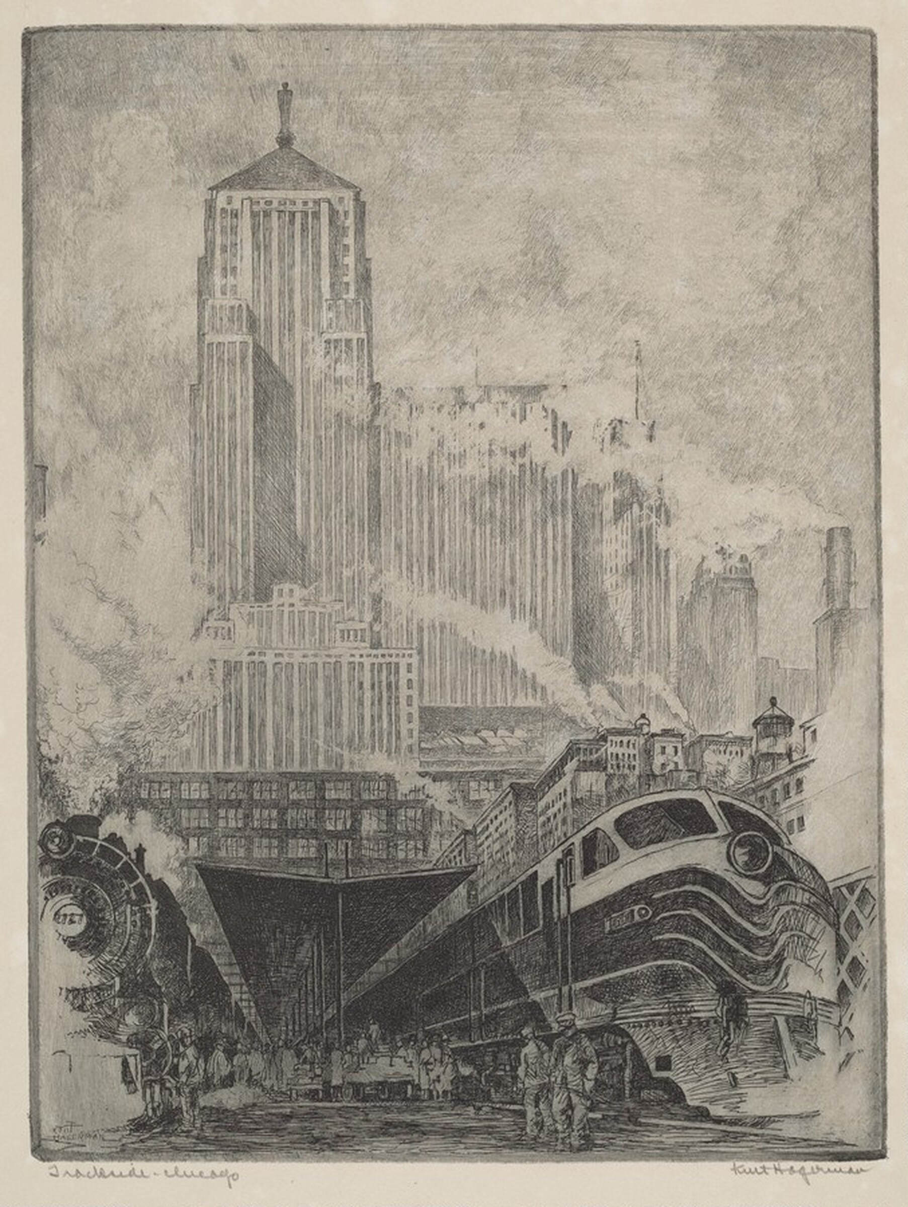 Trackside - Chicago, Kent Hagerman, 1947
