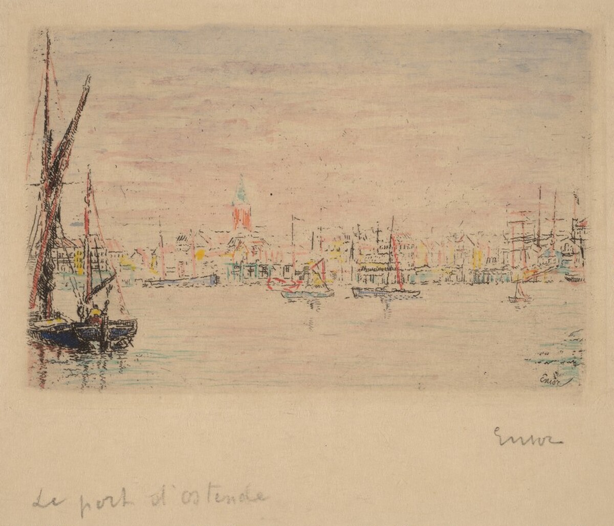 The Port of Ostend (Vue du port d'Ostende)