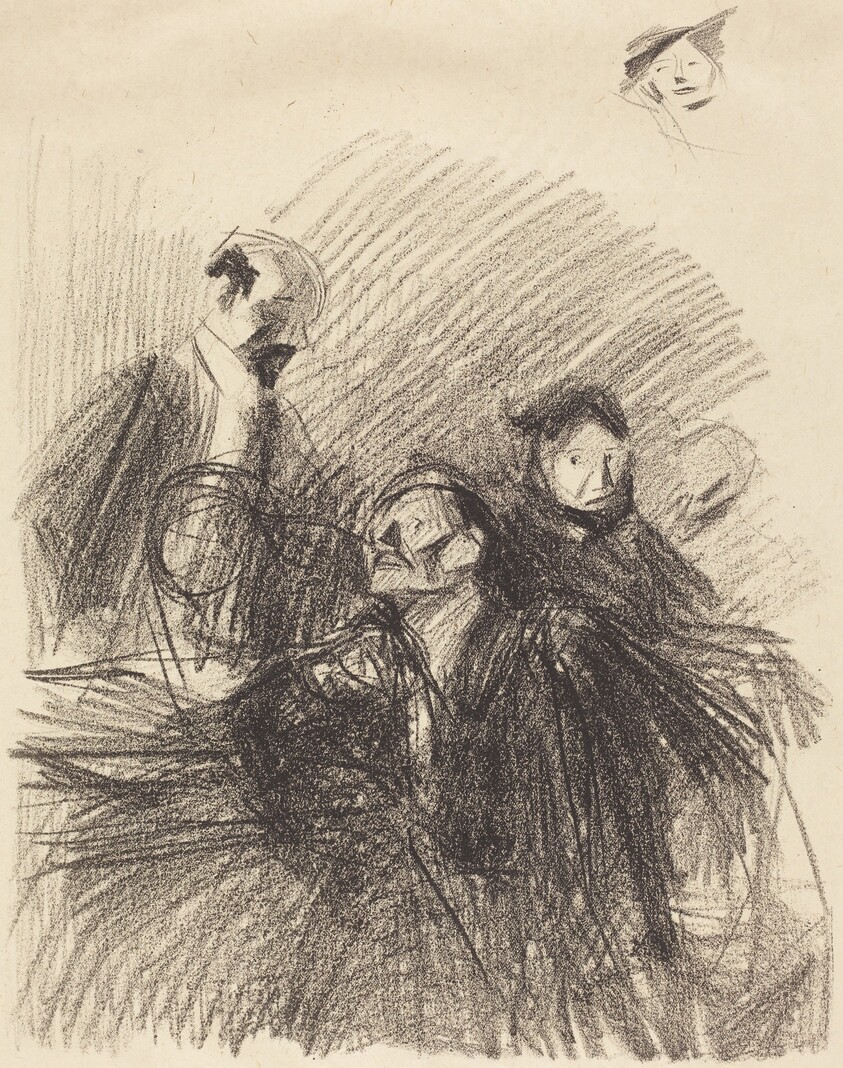Scène d'audience (les deux avocats) (Scene of a Hearing (The Two Lawyers))