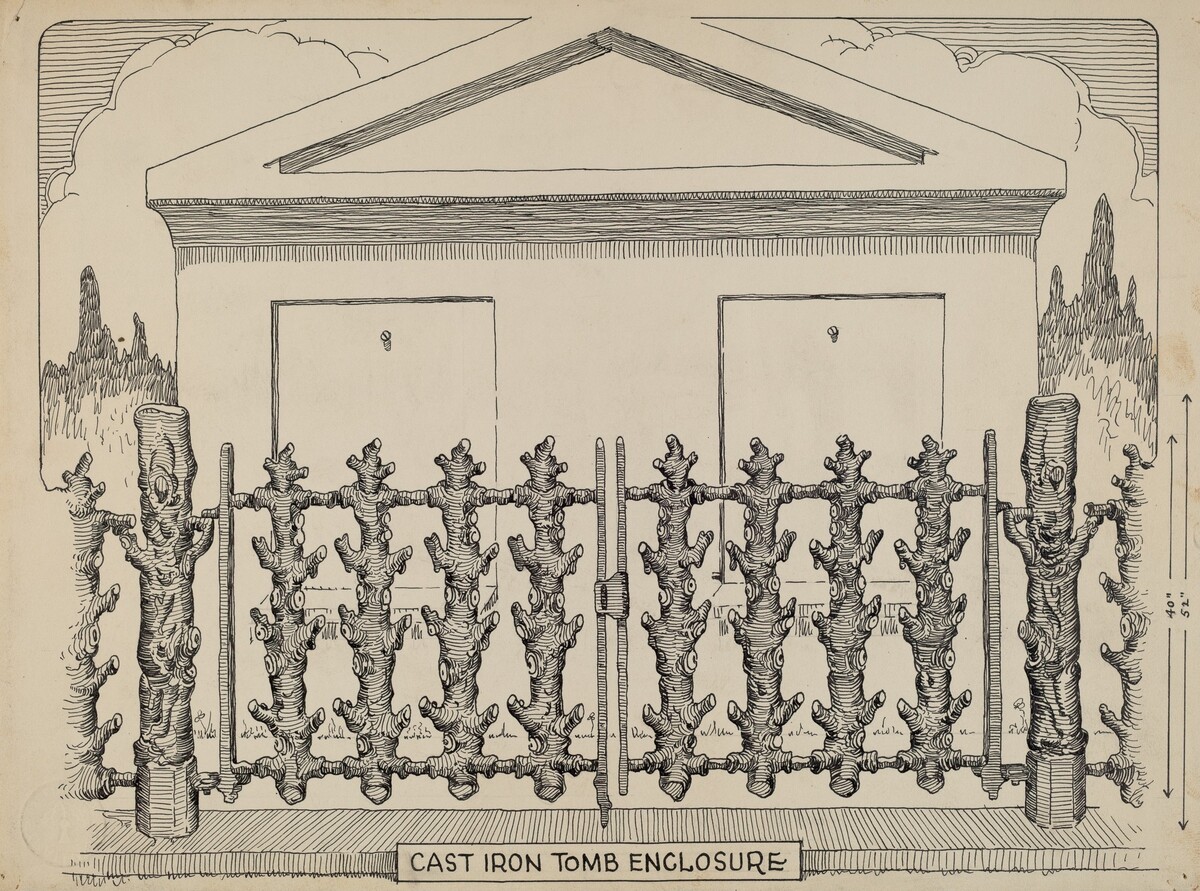 Iron Fence around Tomb