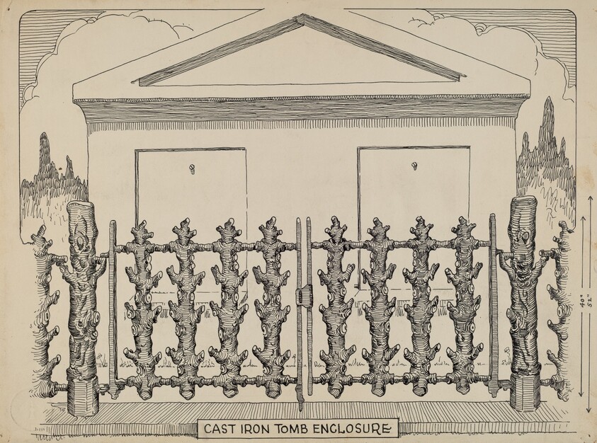 Iron Fence around Tomb