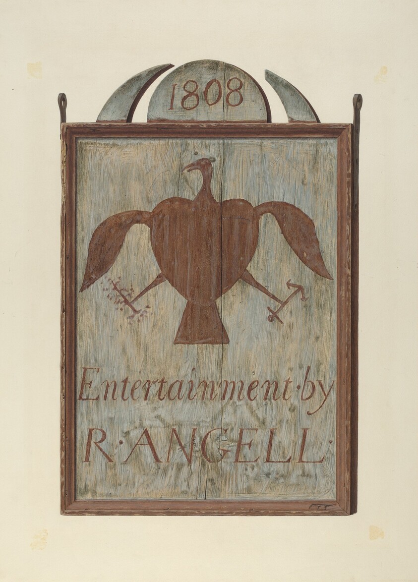 R. Angell's Tavern Sign