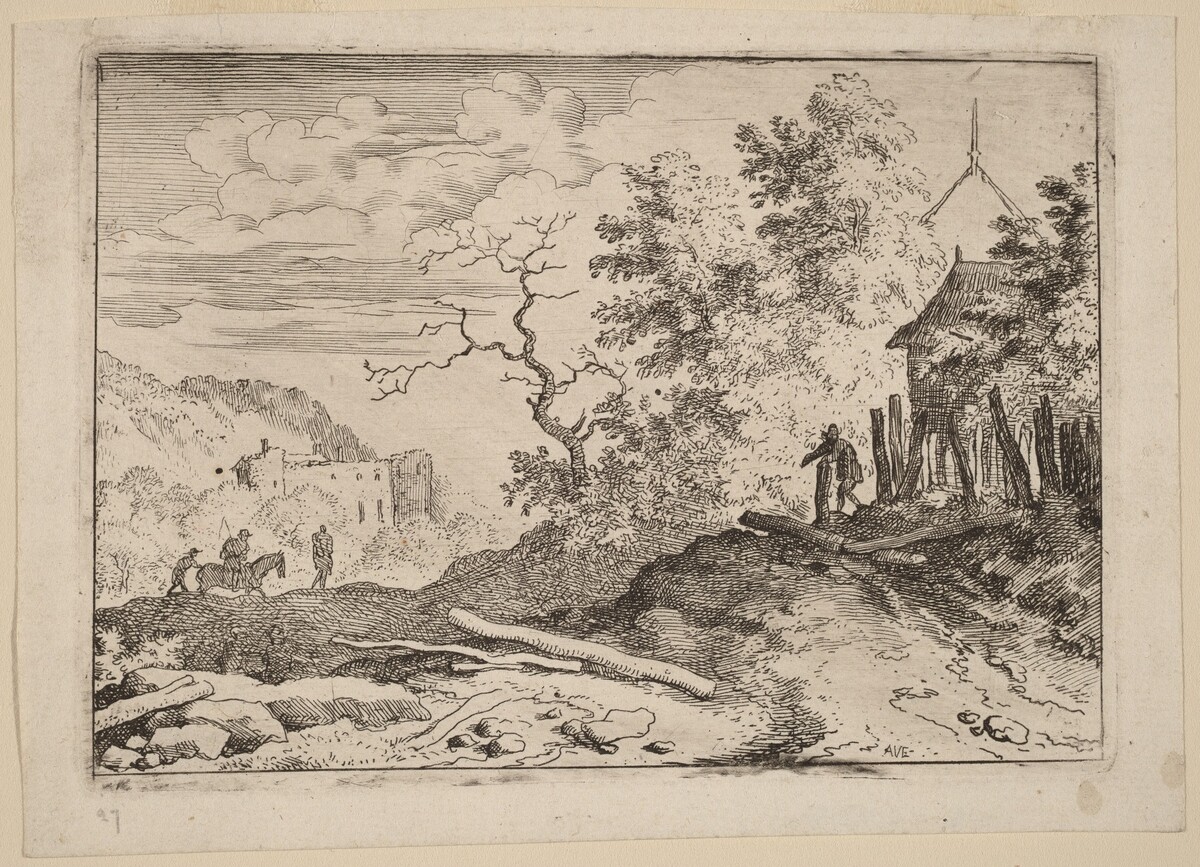 Hut with the Remains of a Hedge