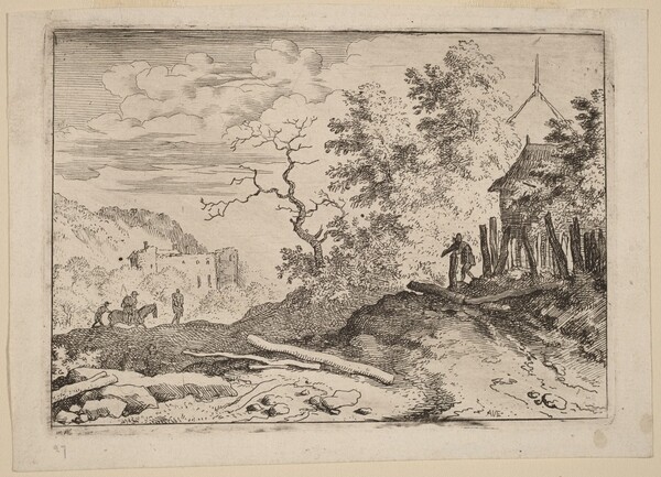 Hut with the Remains of a Hedge