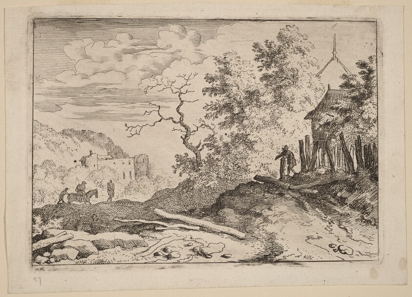 Hut with the Remains of a Hedge