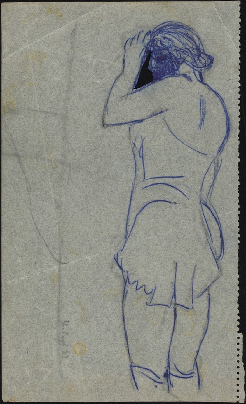 Standing Woman in Nightgown