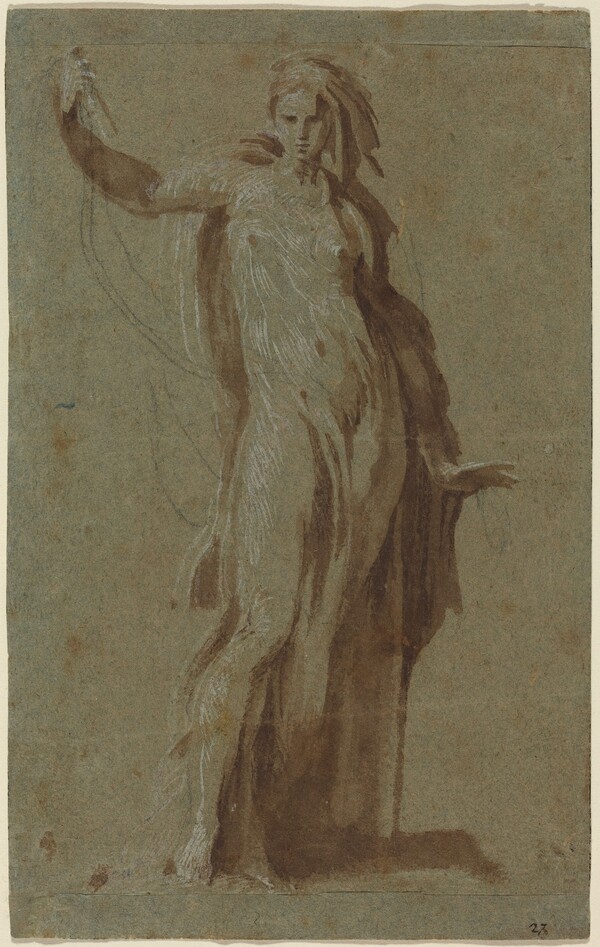 Standing Woman Holding a Scroll