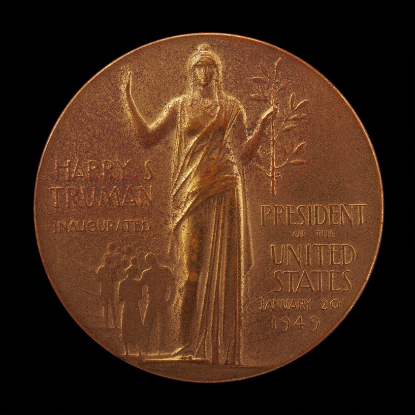 Harry S. Truman Inaugural Medal [reverse]