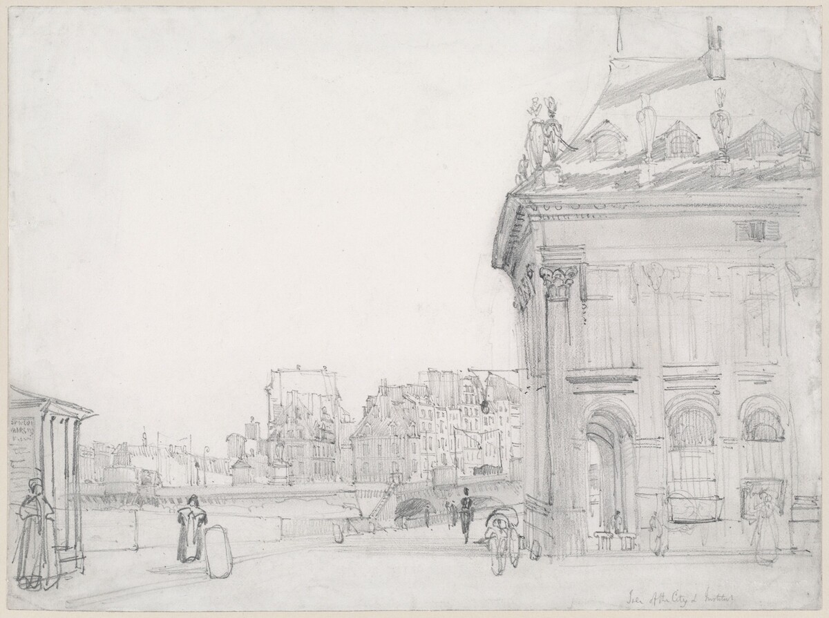 Ile de la Cité from the Institut, Paris