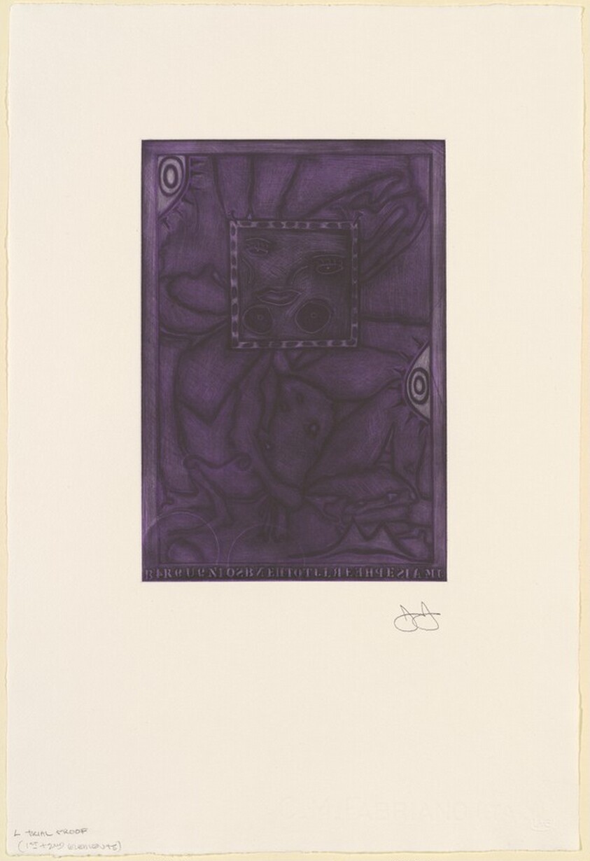 Untitled (Purple Mezzotint) [trial proof L]