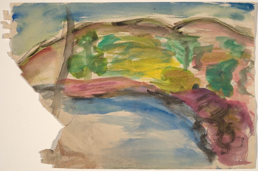 Mountains and Lake [recto]