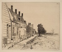 The Houses on the Canal Bank (Les Maisons au bord du canal), Johan Barthold Jongkind, 1862