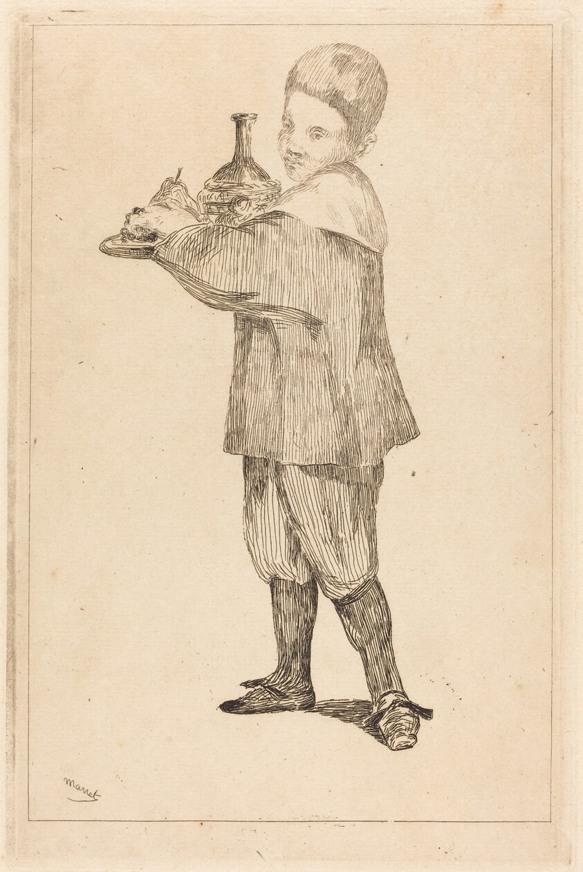 Child Holding a Tray (L'Enfant Portant un Plateau)