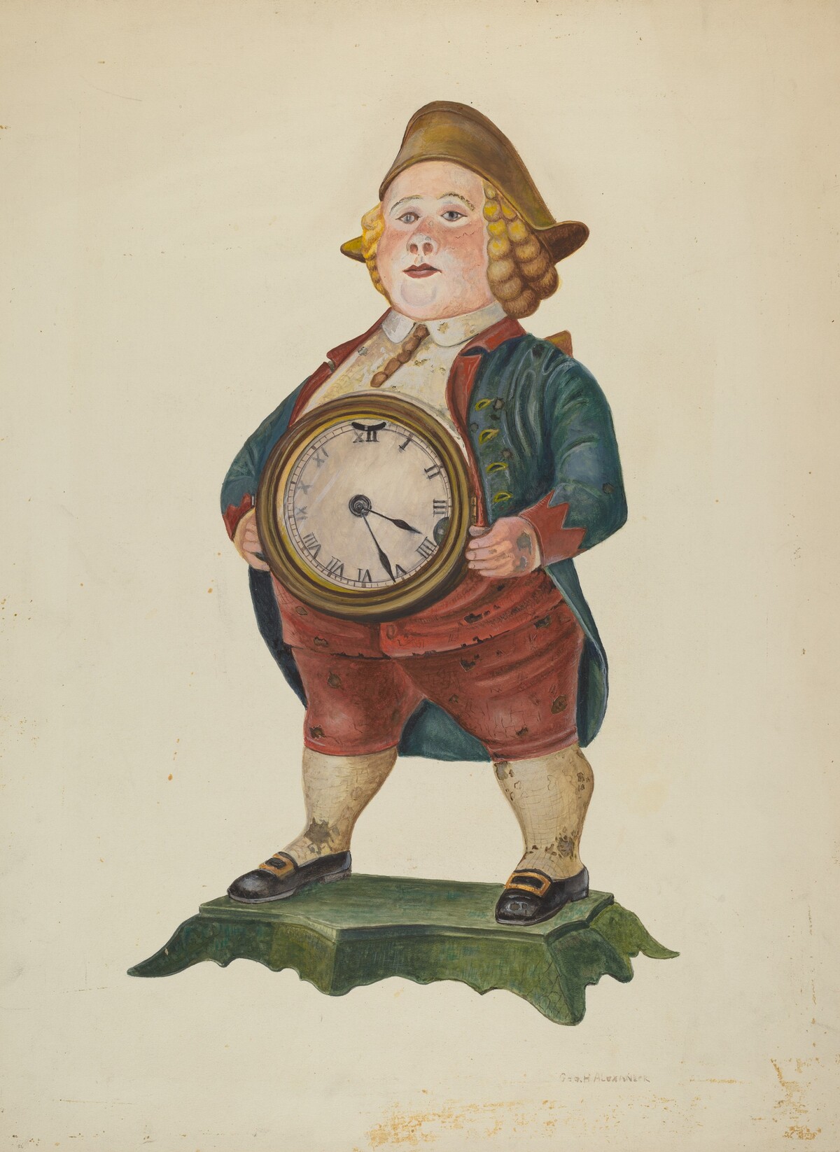 Decorated Cast Iron Clock