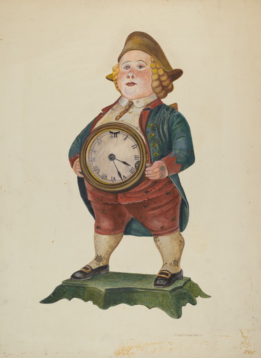 Decorated Cast Iron Clock