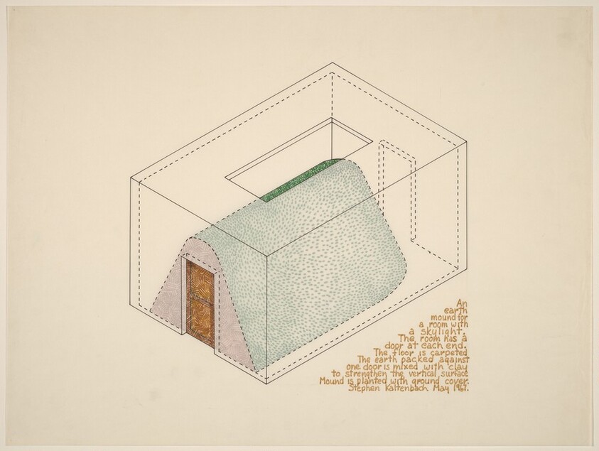 Earth Mound in a Room with Skylight