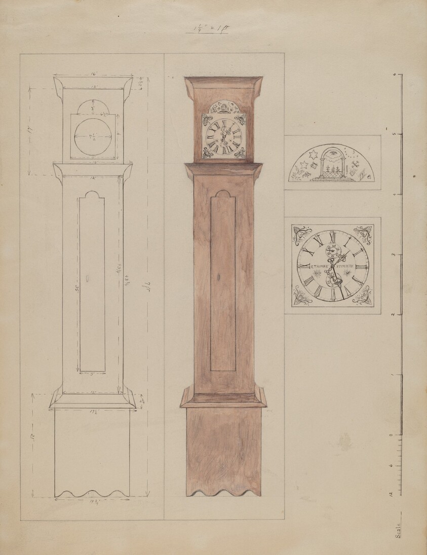 Grandfather's Clock (Old Pine)