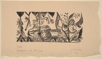Illustration to Voltaire, "La Princesse de Babilone", Imre Reiner, 1941