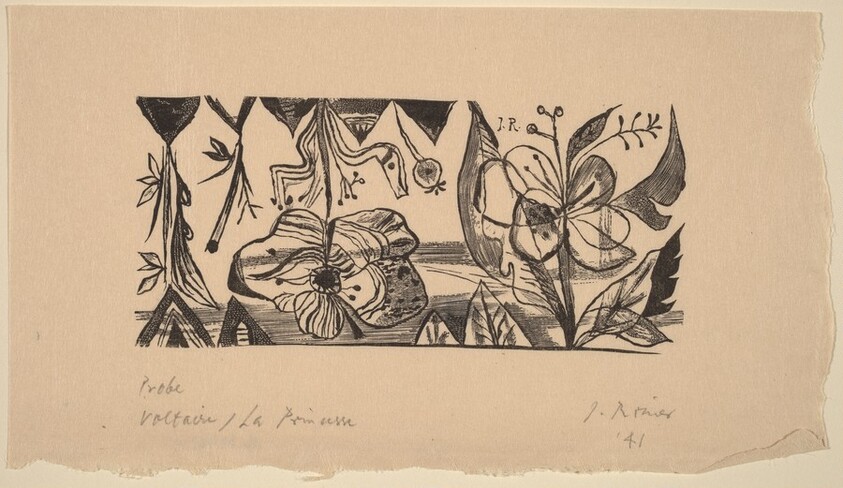 Illustration to Voltaire, "La Princesse de Babilone"