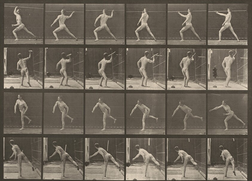 Plate Number 360. Throwing a spear