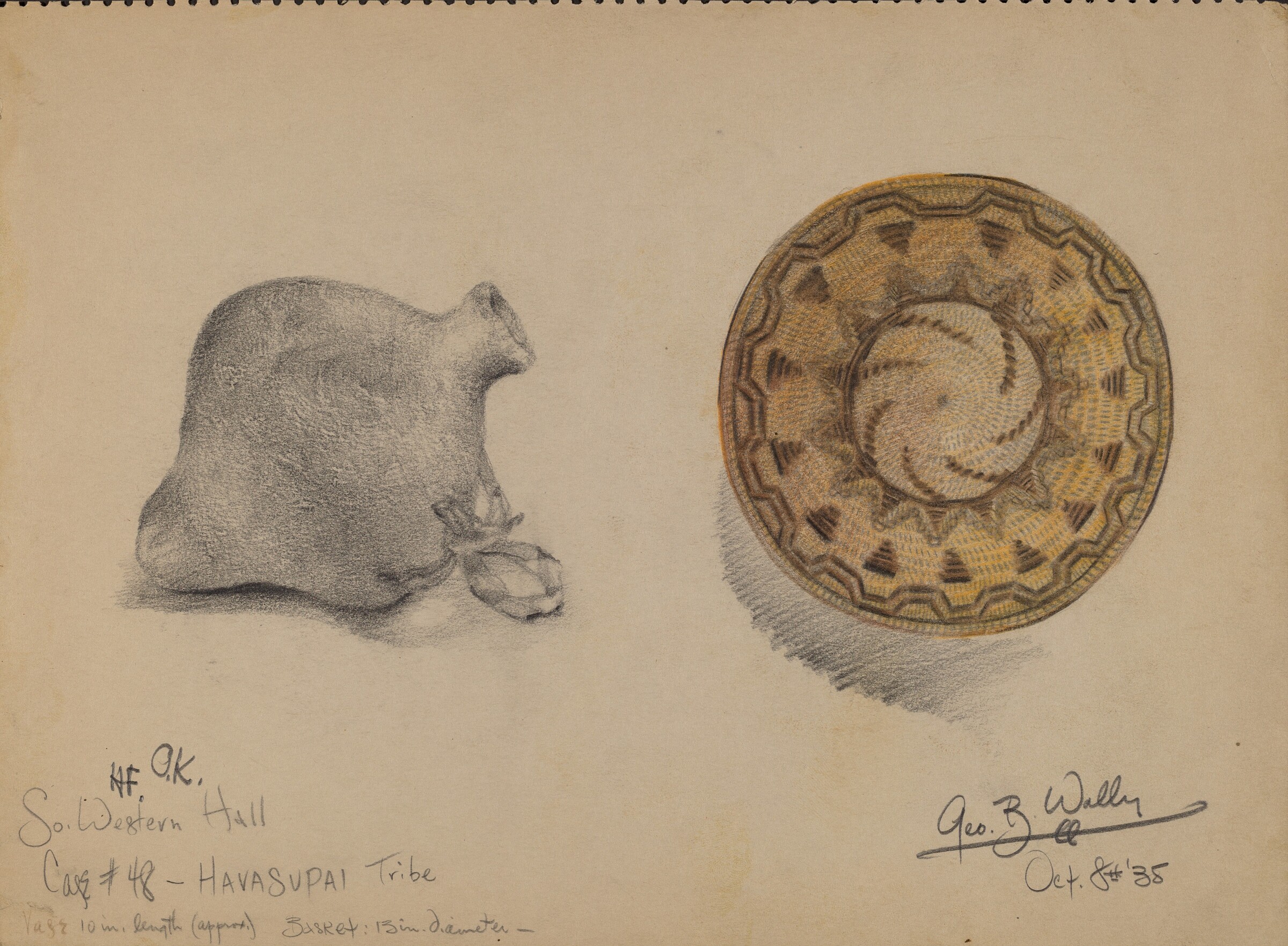 Basket, George B. Wally, 1935