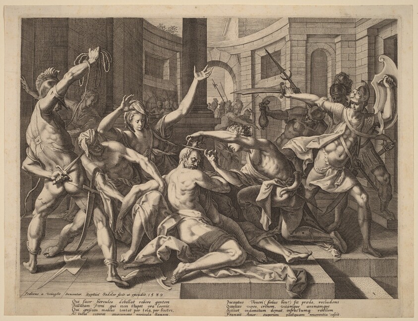 Delilah Cutting Samson's Hair