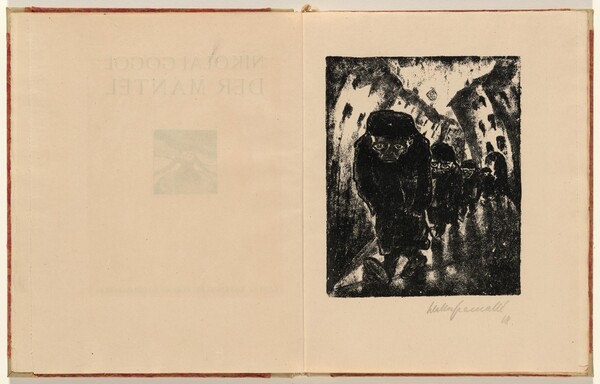 Der Morgenweg zum Amt (The Morning Route to the Agency) (plate 1) from Der Mantel (The Coat)