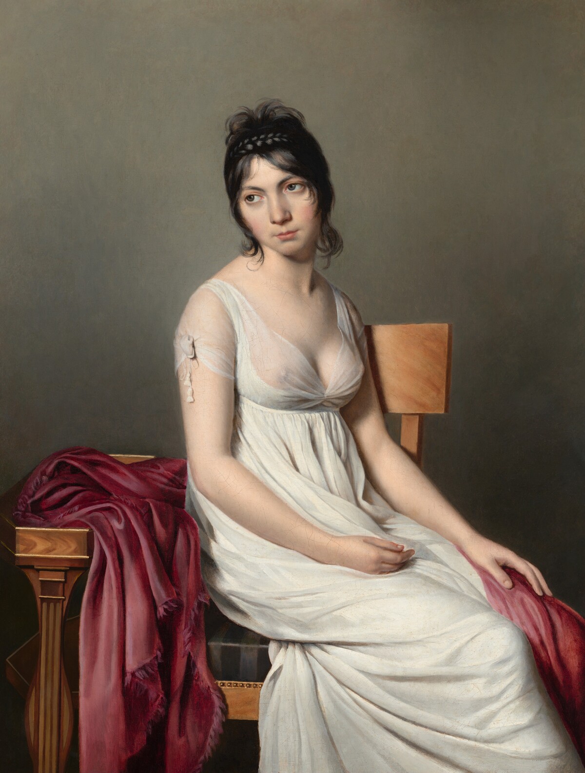 Portrait of a Young Woman in White