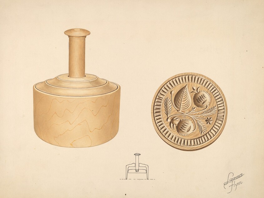 Butter Mold - Burr Design