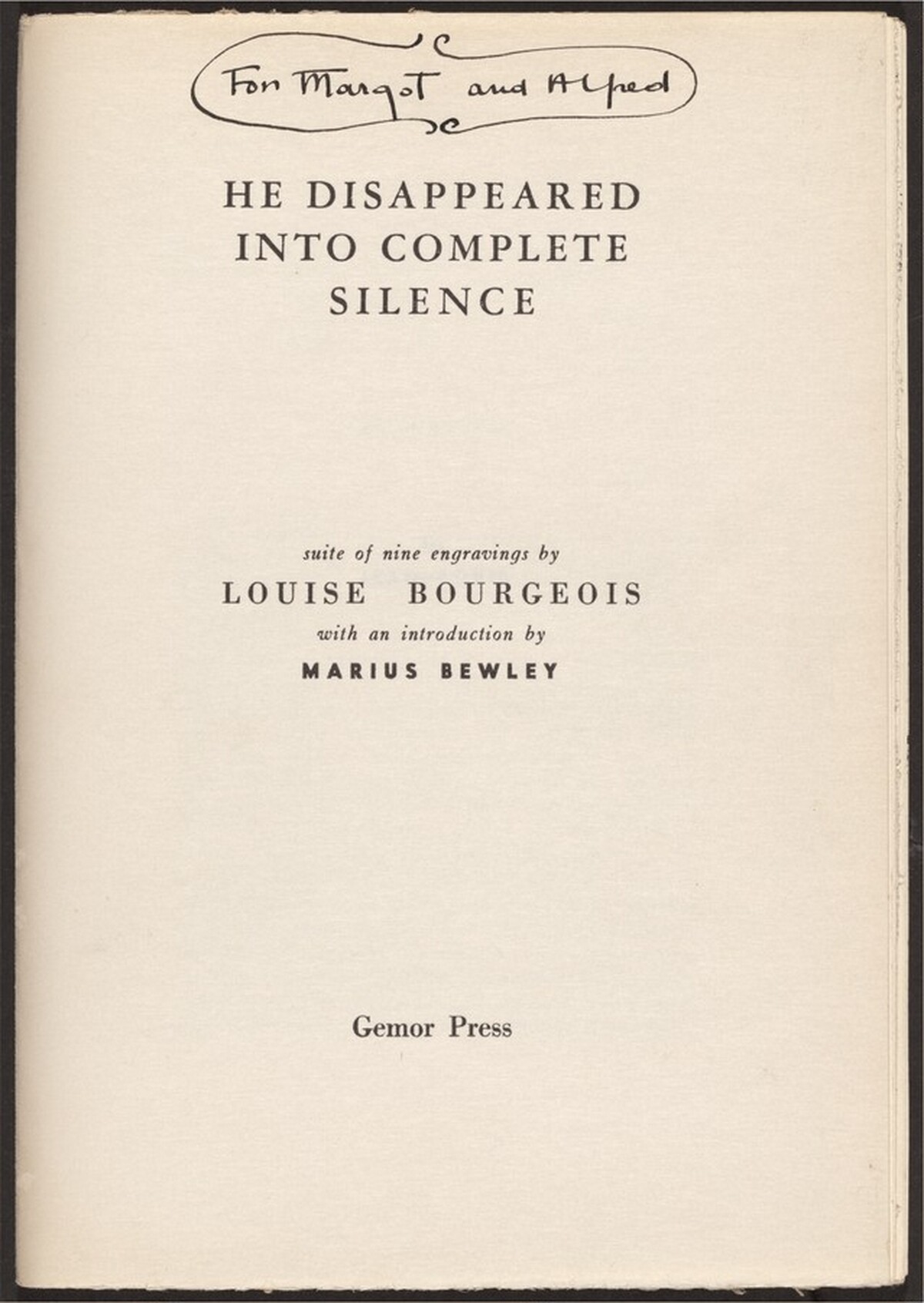 He Disappeared into Complete Silence