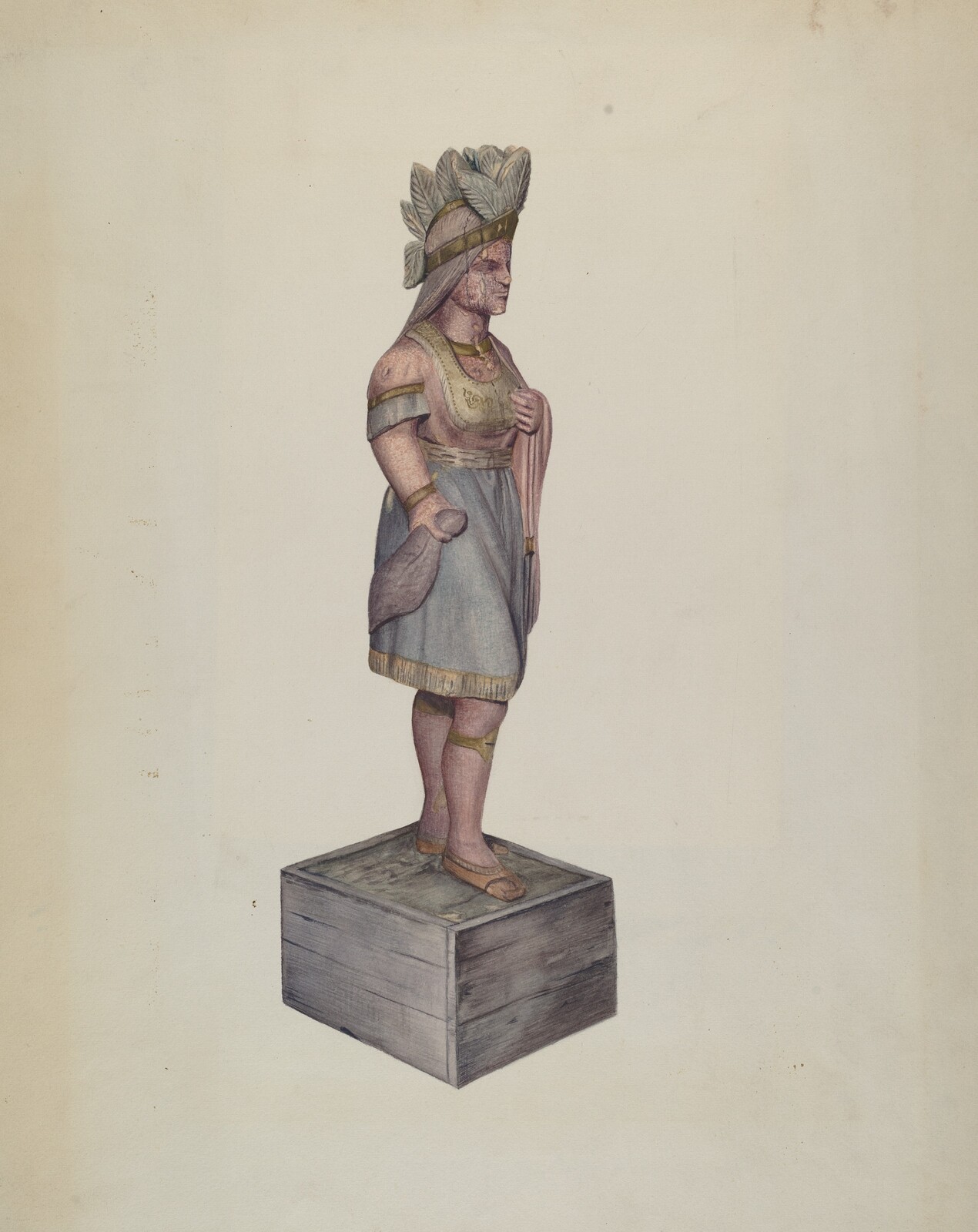 Cigar Store Indian, Alice Stearns, c. 1937