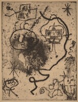 Girl Skipping Rope, Women, and Birds (Petite fille sautant à la corde, femmes, oiseaux), Joan Miró, 1947