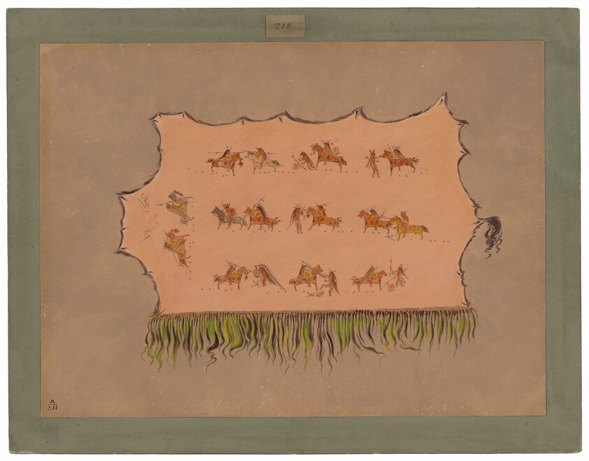 Facsimile of Chief Four Men's Robe - Mandan