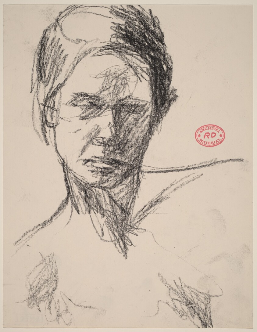 Untitled [head of a woman with shoulders sloping]