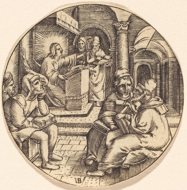 Jesus Preaching in the Temple