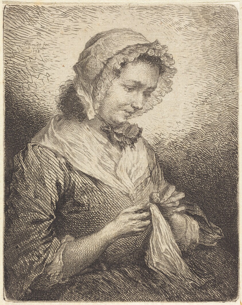 The Artist's Wife Sewing