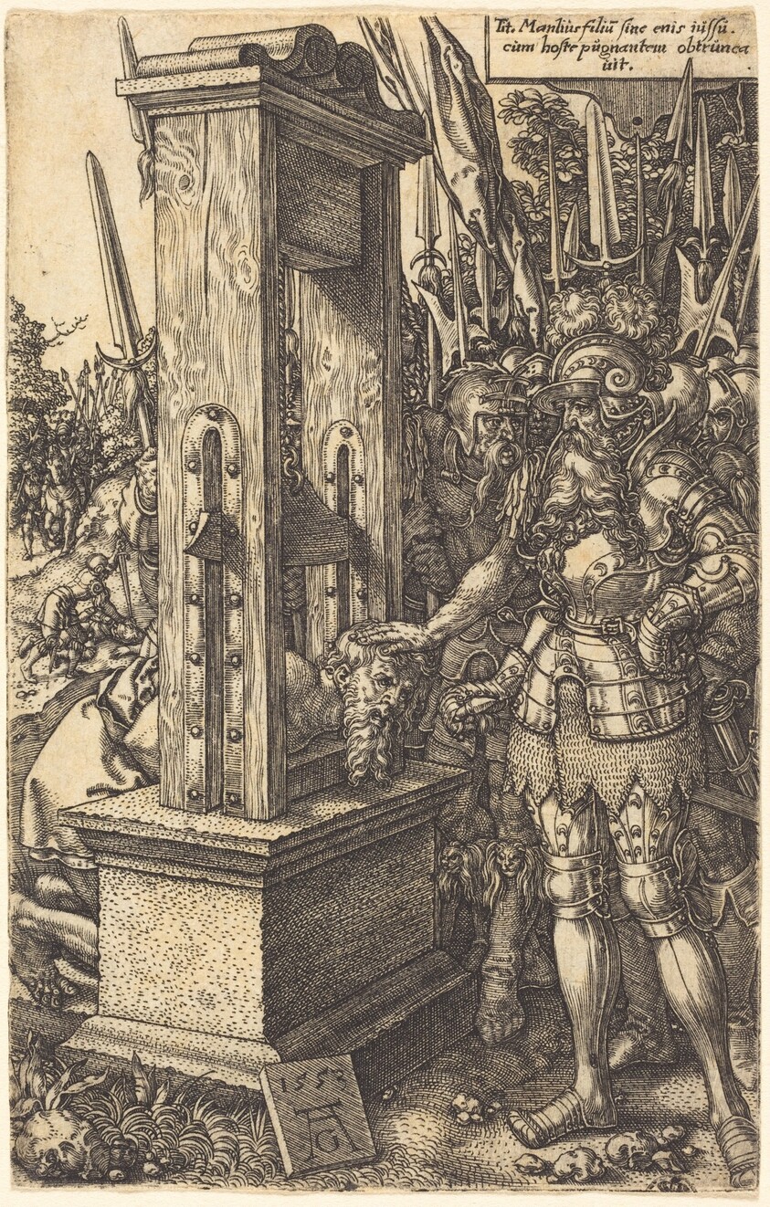 Titus Manlius Beheading His Son