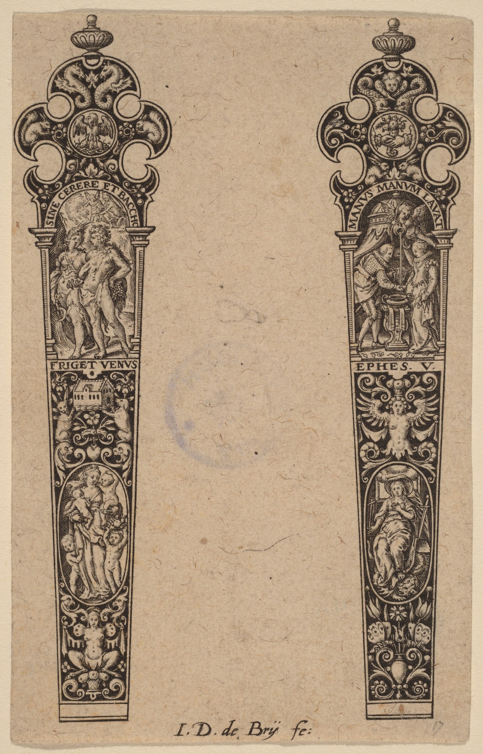 Ornament for Knife Handle, Theodor de Bry