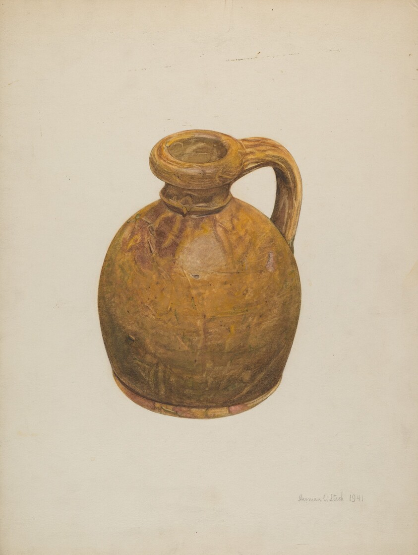 Yellow Stoneware Jug