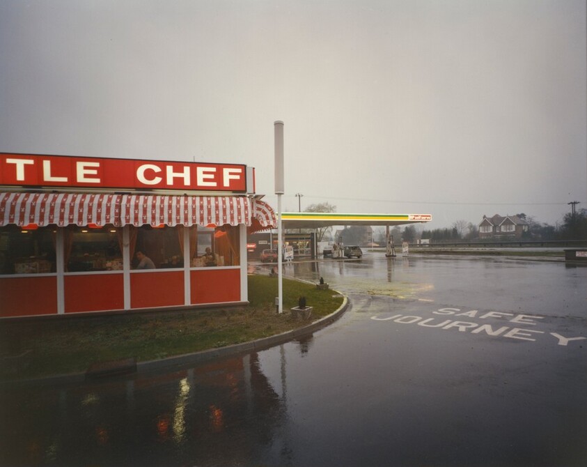 Little Chef in Rain, St. Neots, Cambridgeshire