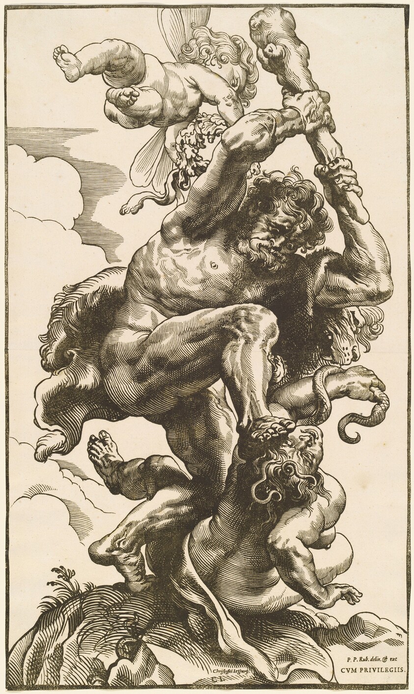 Hercules Fighting the Fury and the Discord